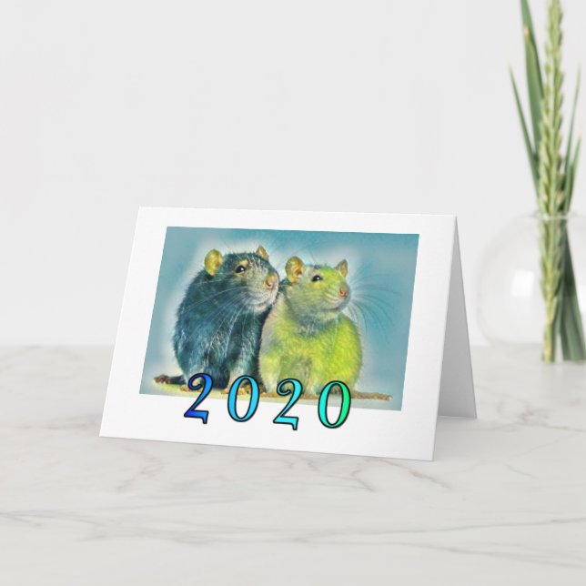 Chinese New Year 2020 Rat Card (Front)