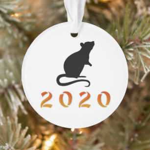 Chinese New Year 2020 Rat Ornament