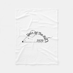 Chinese New Year 2020 Year of the Rat Fleece Blanket