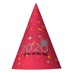 Chinese New Year 2020 Year of the Rat Party Hat