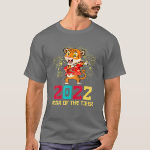 Chinese New Year 2022 Cute Dabbing Tiger Year Of T T-Shirt