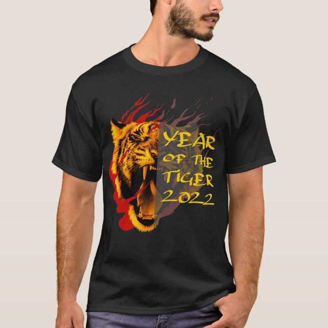 Chinese New Year 2022  happy chinese Year of Tiger T-Shirt (Front)