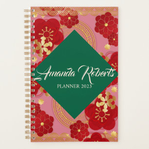 Chinese New Year 2023 Rabbit  Plum Blossom Flowers Planner