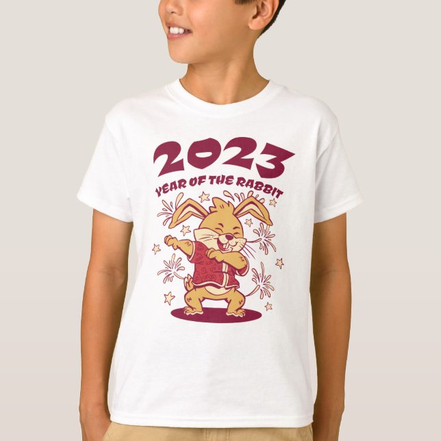Chinese New Year 2023 - Year of the Rabbit T-Shirt (Front)