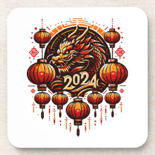 chinese new year 2024 coaster