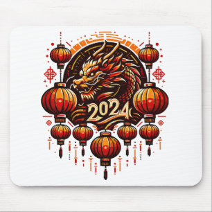 chinese new year 2024 mouse mat