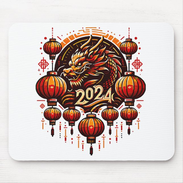  chinese new year 2024 mouse mat (Front)