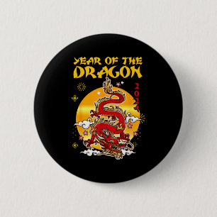 Chinese New Year 2024 Year Of Dragon Lunar New Yea 6 Cm Round Badge