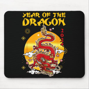 Chinese New Year 2024 Year Of Dragon Lunar New Yea Mouse Mat