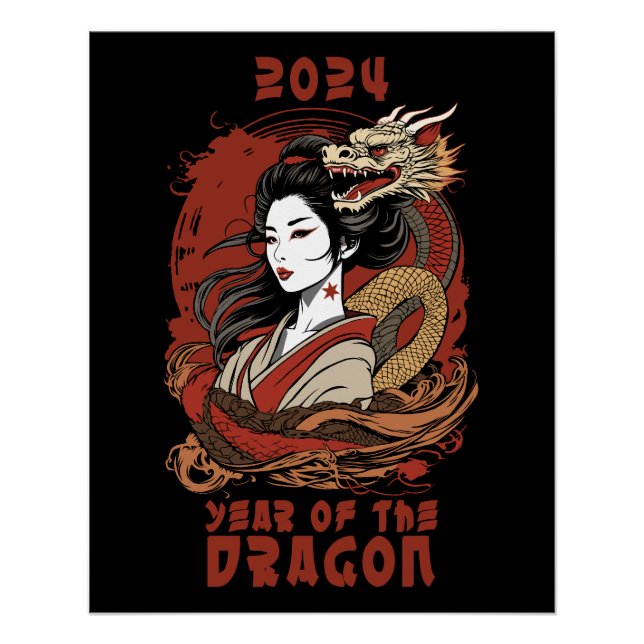 Chinese New Year | 2024 Year Of The Dragon Poster (Front)
