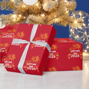 Chinese New Year 2025 Snake Chinese New Year Wrapping Paper