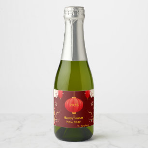 Chinese New year 2025 Sparkling Wine Label