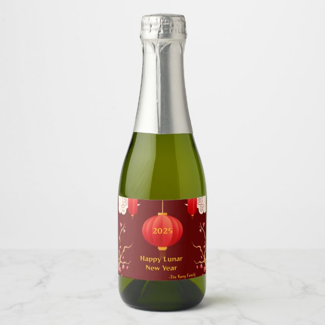 Chinese New year  2025 Sparkling Wine Label (Front)