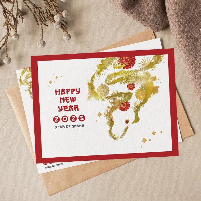 Chinese New Year 2025 Year Of Snake Postcard (Creator Uploaded)