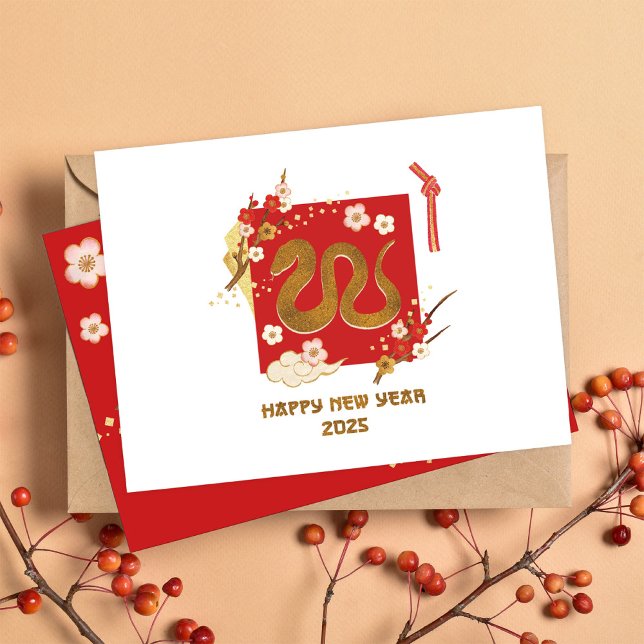 Chinese New Year 2025 Year Of The Snake Holiday Card (Creator Uploaded)