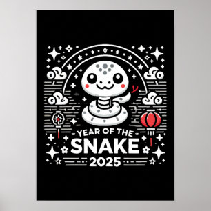 Chinese New Year 2025 Year of the Snake Lunar Year Poster