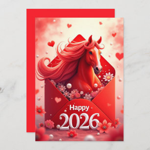 Chinese new year 2026 holiday card