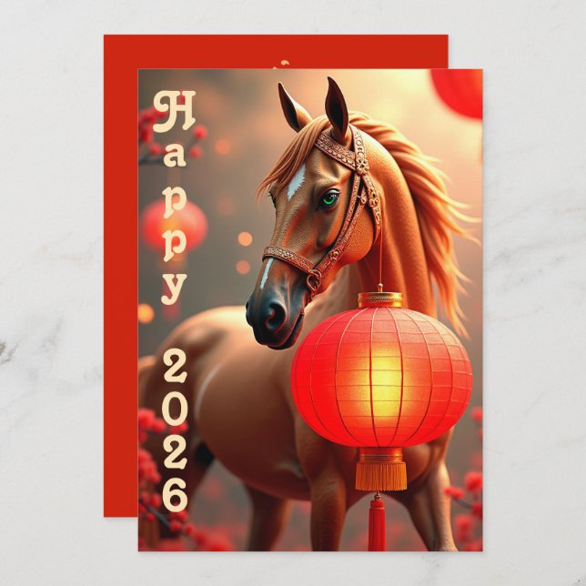 Chinese new year 2026 holiday card (Front/Back)
