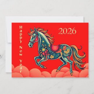 Chinese new year 2026 holiday card