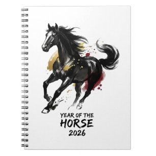 Chinese New Year 2026 Horse Art Notebook