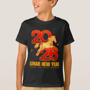 Chinese New Year 2026 Horse Artwork T-Shirt