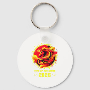 Chinese New Year 2026 Horse Happy Chinese New Year Key Ring