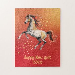 Chinese New Year 2026 Horse New Year Party Jigsaw Puzzle