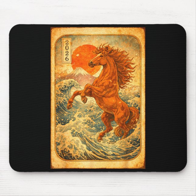 Chinese New Year 2026 Of The Horse Lunar New Year  Mouse Mat (Front)
