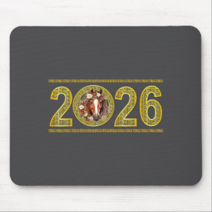 Chinese New Year 2026 Of The Horse Lunar New Year  Mouse Mat