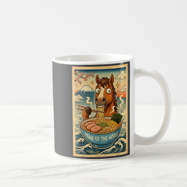 Chinese New Year 2026 Of The Horse Ramen Lunar New Coffee Mug (Right)