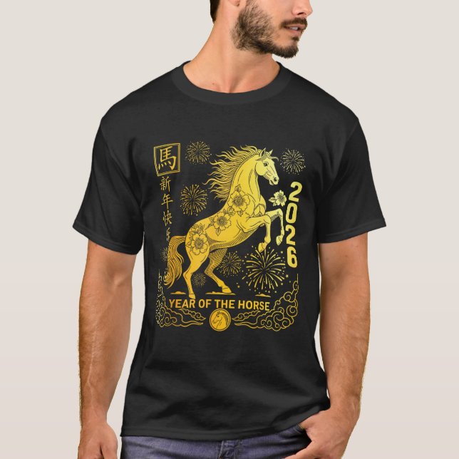 Chinese New Year 2026 Year Of Horse Chinese New Ye T-Shirt (Front)