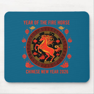 Chinese New Year 2026 Year Of The Fire Horse  Mouse Mat