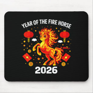 Chinese New Year 2026 Year Of The Fire Horse  Mouse Mat