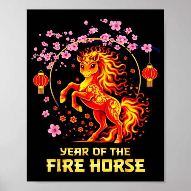 Chinese New Year 2026 Year Of The Fire Horse  Poster (Front)