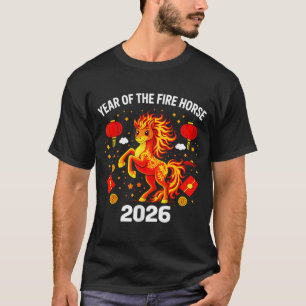 Chinese New Year 2026 Year Of The Fire Horse  T-Shirt