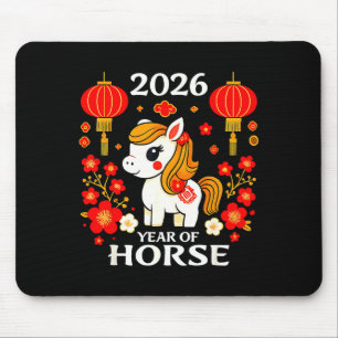Chinese New Year 2026 Year Of The Horse 2026 New Y Mouse Mat