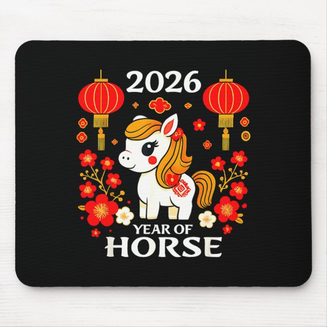 Chinese New Year 2026 Year Of The Horse 2026 New Y Mouse Mat (Front)
