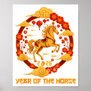 Chinese New Year 2026 Year Of The Horse 2026  Poster
