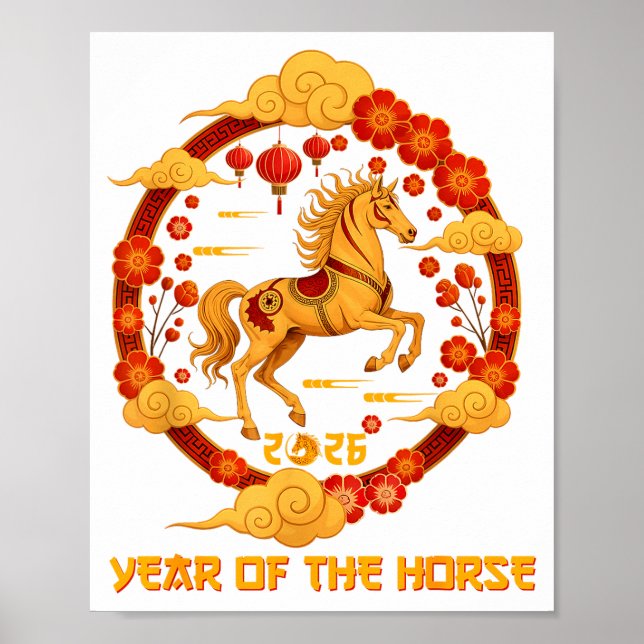 Chinese New Year 2026 Year Of The Horse 2026  Poster (Front)