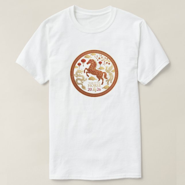 Chinese New Year 2026 Year of The Horse 2026  T-Shirt (Design Front)