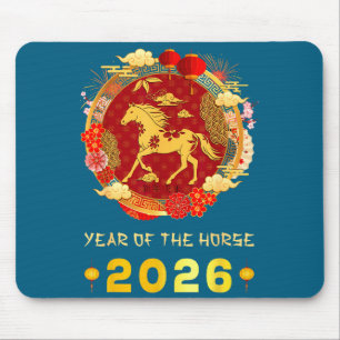 Chinese New Year 2026 Year Of The Horse Chinese Zo Mouse Mat
