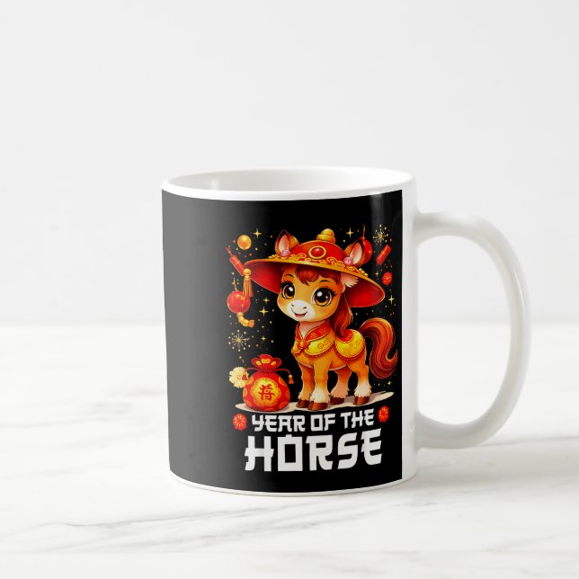 Chinese New Year 2026 Year Of The Horse  Coffee Mug (Right)