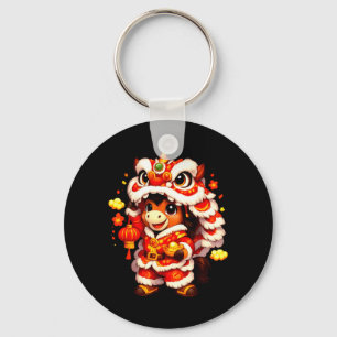 Chinese New Year 2026 Year of The Horse Cute Lion Key Ring