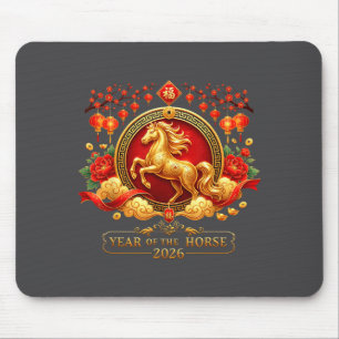 Chinese New Year 2026 Year Of The Horse Family Men Mouse Mat