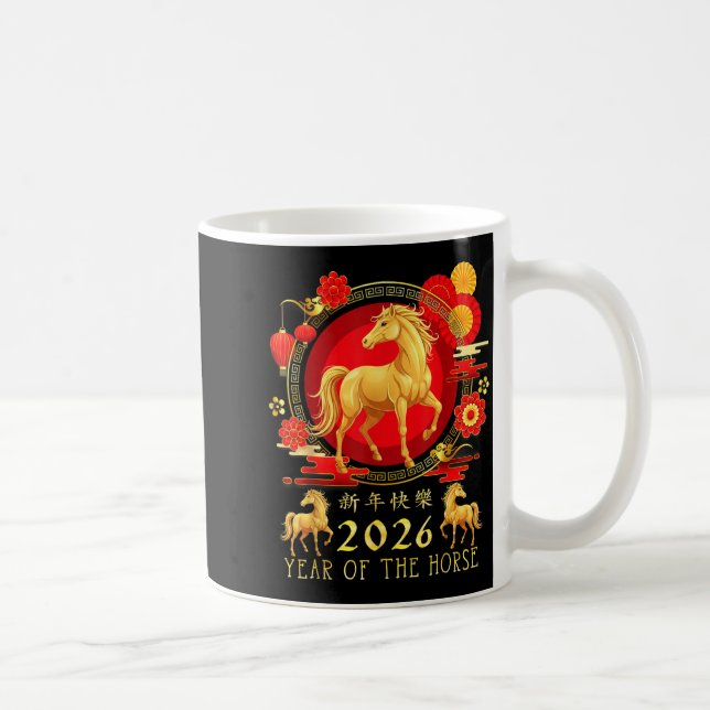 Chinese New Year 2026 Year Of The Horse For Women  Coffee Mug (Right)