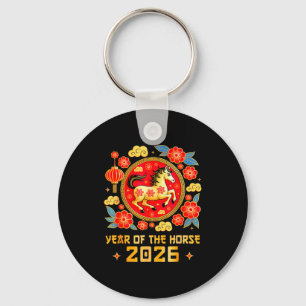 Chinese New Year 2026 Year Of The Horse Happy New Key Ring