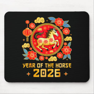 Chinese New Year 2026 Year Of The Horse Happy New Mouse Mat