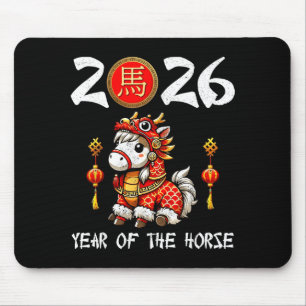Chinese New Year 2026 Year Of The Horse Happy New Mouse Mat