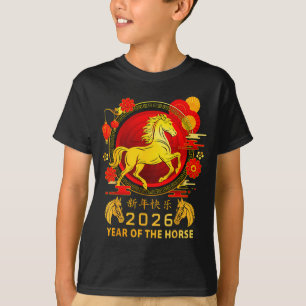 Chinese New Year 2026 Year Of The Horse Happy New T-Shirt