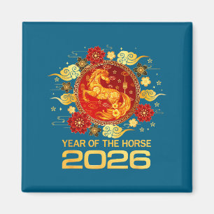 Chinese New Year 2026 Year Of The Horse Lunar New Magnet